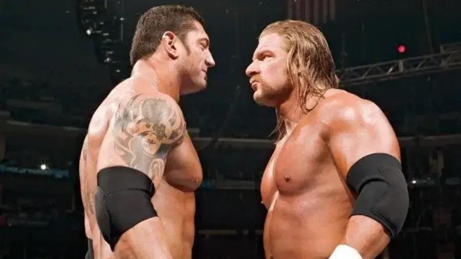 Triple h batista wrestlemania 21