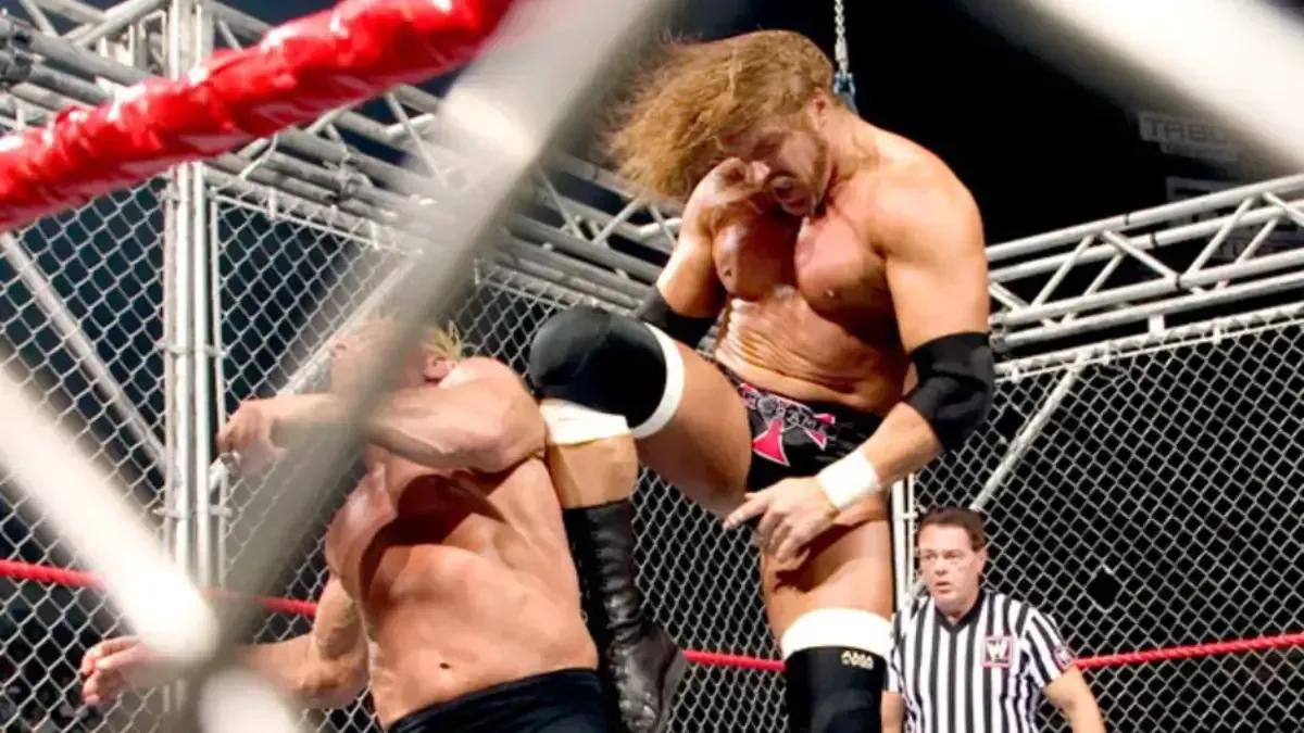 Triple h ric flair taboo tuesday 2005 cage