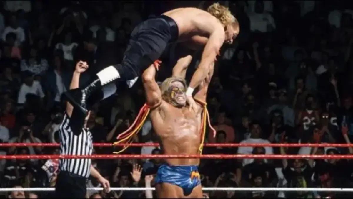 Triple h ultimate warrior press wrestlemania 12