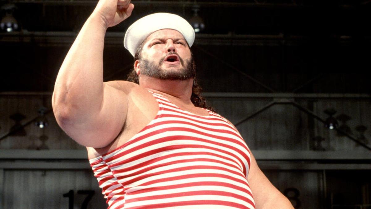 WWE star Tugboat poses during a match in the early 90s