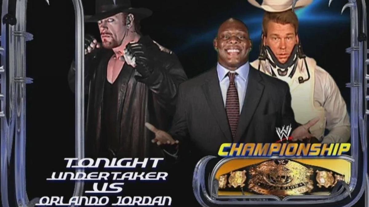 Graphic for Orlando vs. The Undertaker for the WWE Title on a 2004 episode of WWE SmackDown