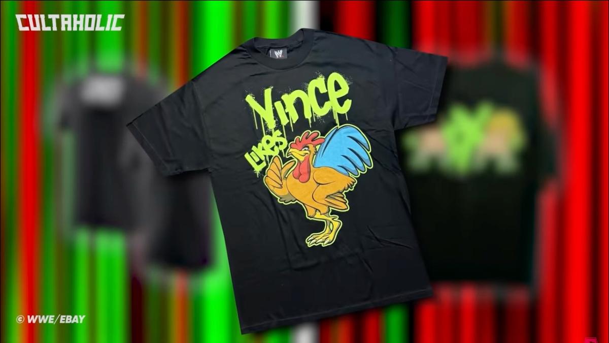 Vince McMahon cockerel t-shirt