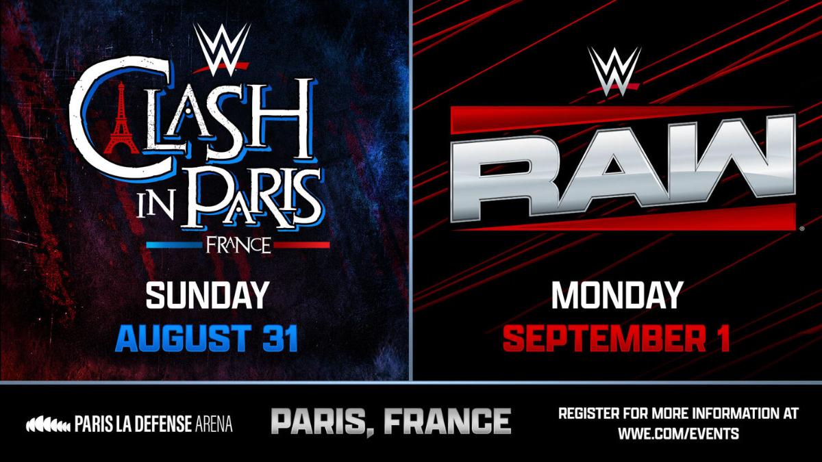 Logo for WWE Clash in Paris & Raw