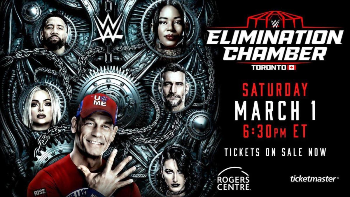 Promotional poster for Elimination Chamber 2025 PLE