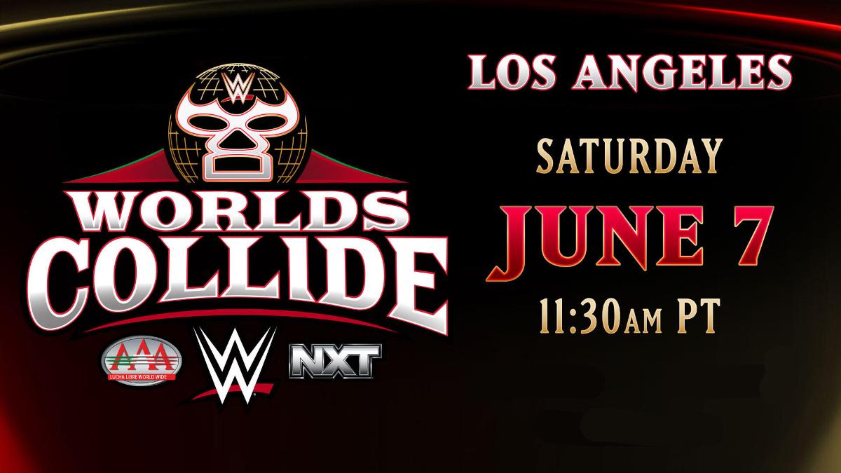 Poster for AAA x WWE NXT Worlds Collide