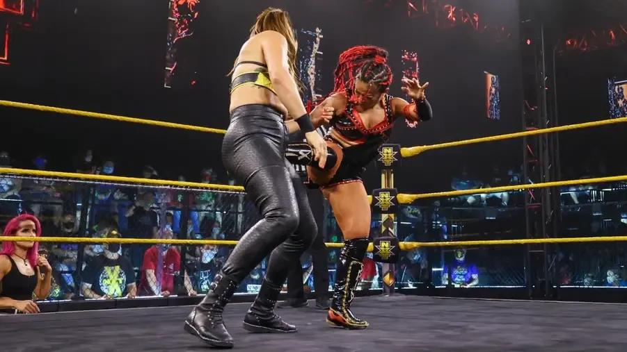 WWE NXT- Raquel Gonzalez- Xia Li- July 2021.jpg