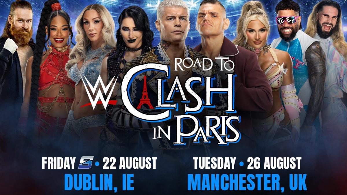 WWE Road to Clash in Paris graphic