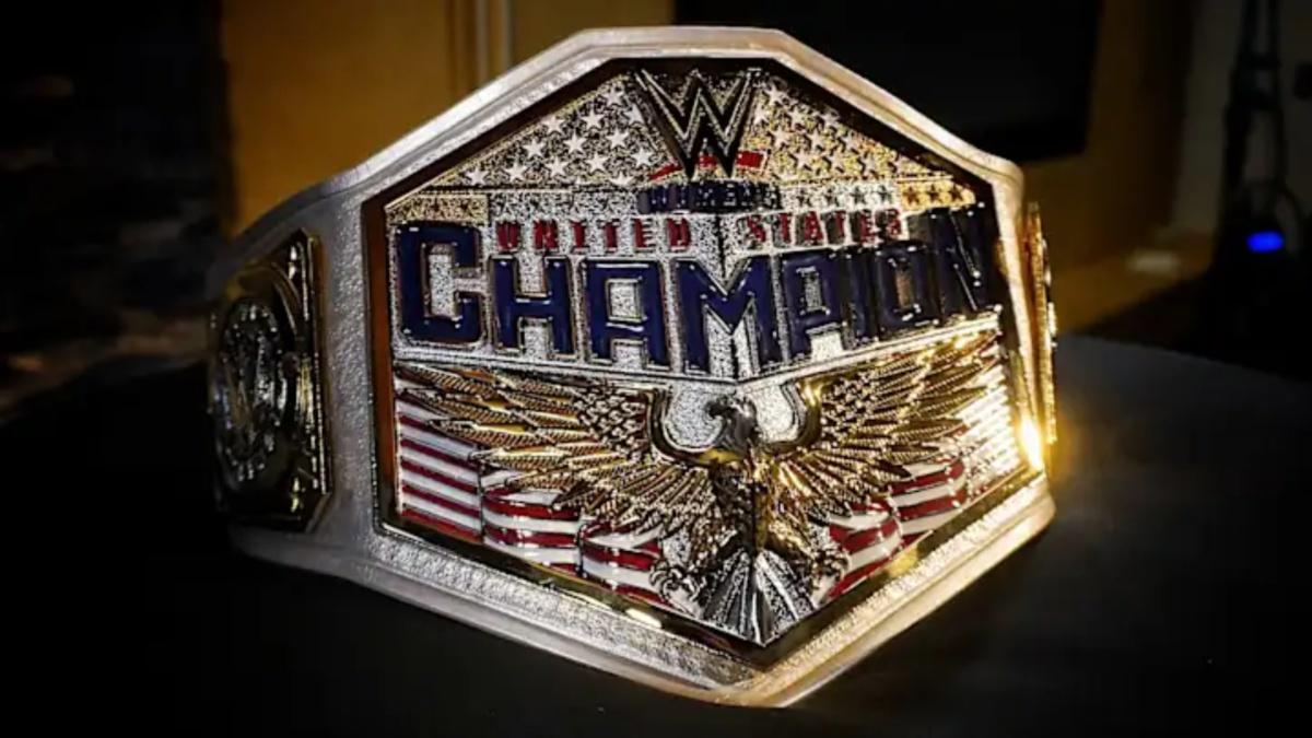 WWE Women's United States Champion wrestling belt with an eagle design.