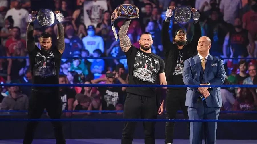 WWE- Roman Reigns- The Usos- Paul Heyman- September 2021.jpg