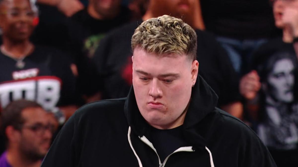 Will Kroos on WWE NXT with short blond tipped hair