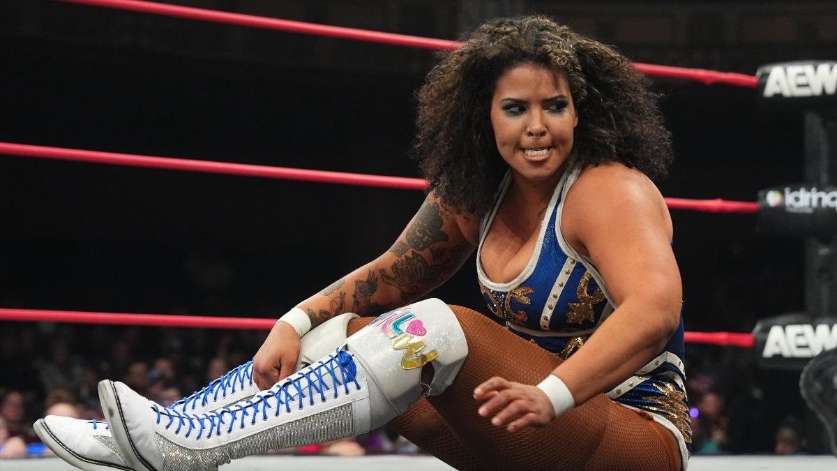 AEW star Willow Nightingale is focused on her match with Kris Statlander on an episode of Collision