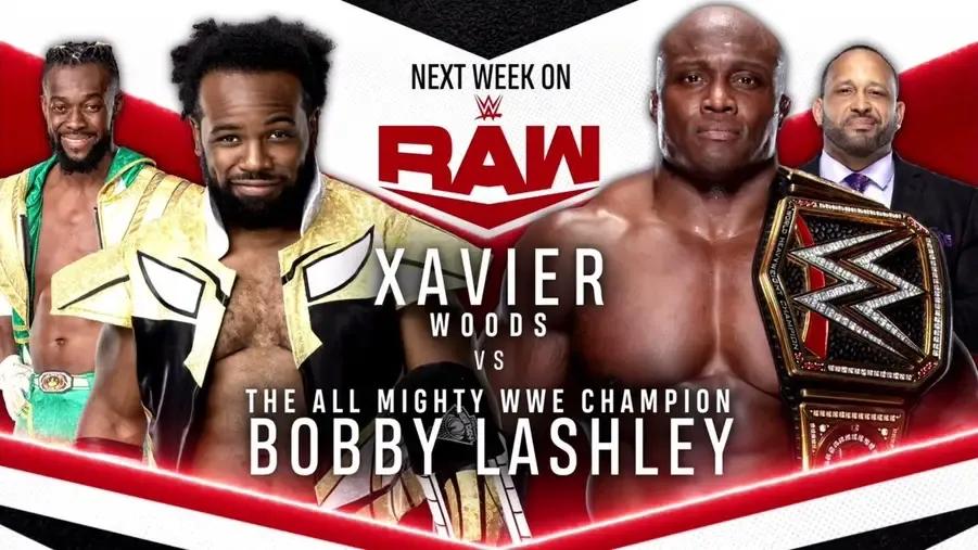 Xavier Woods v Bobby Lashley- WWE Raw July 2021.jpg