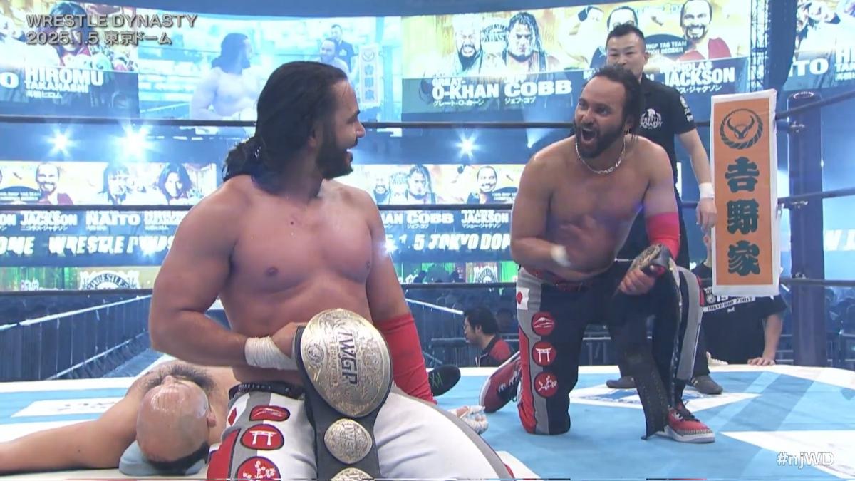 The Young Bucks Win The IWGP Tag Team Titles At NJPW X AEW Wrestle Dynasty