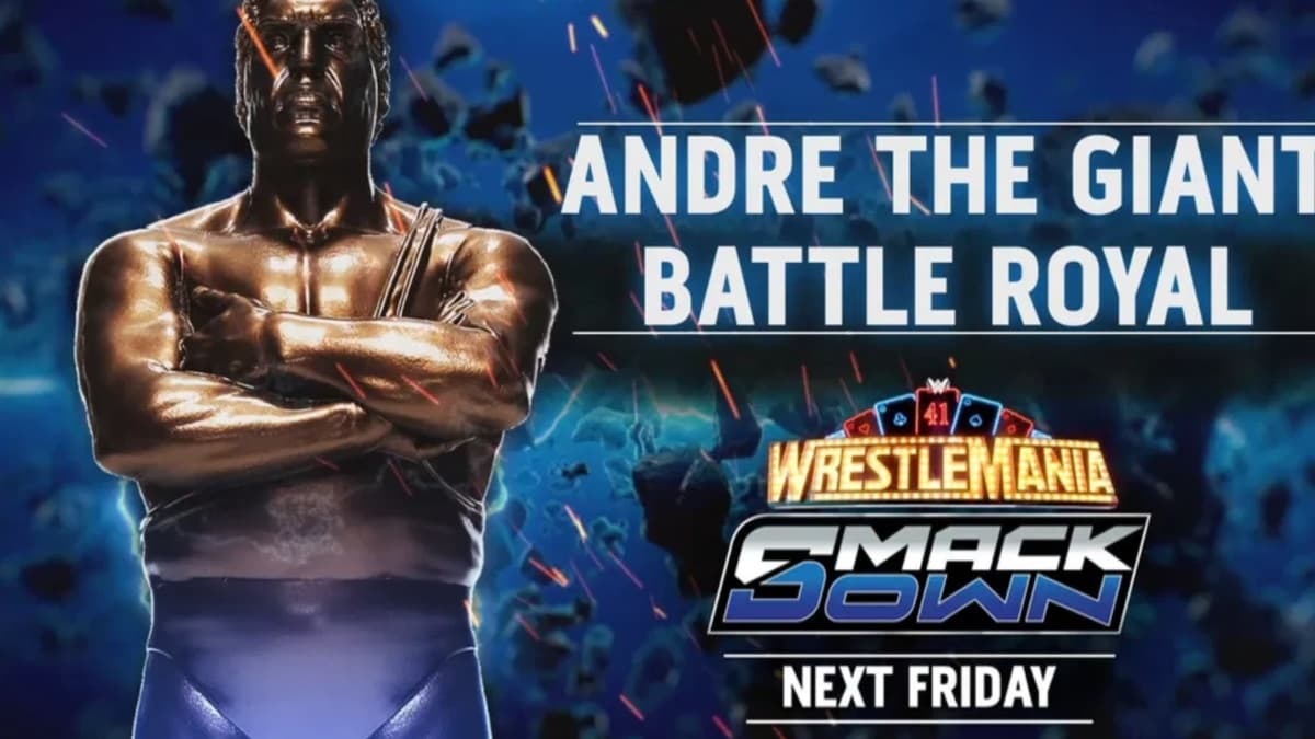 Promotional poster for Andre The Giant Memorial Battle Royal