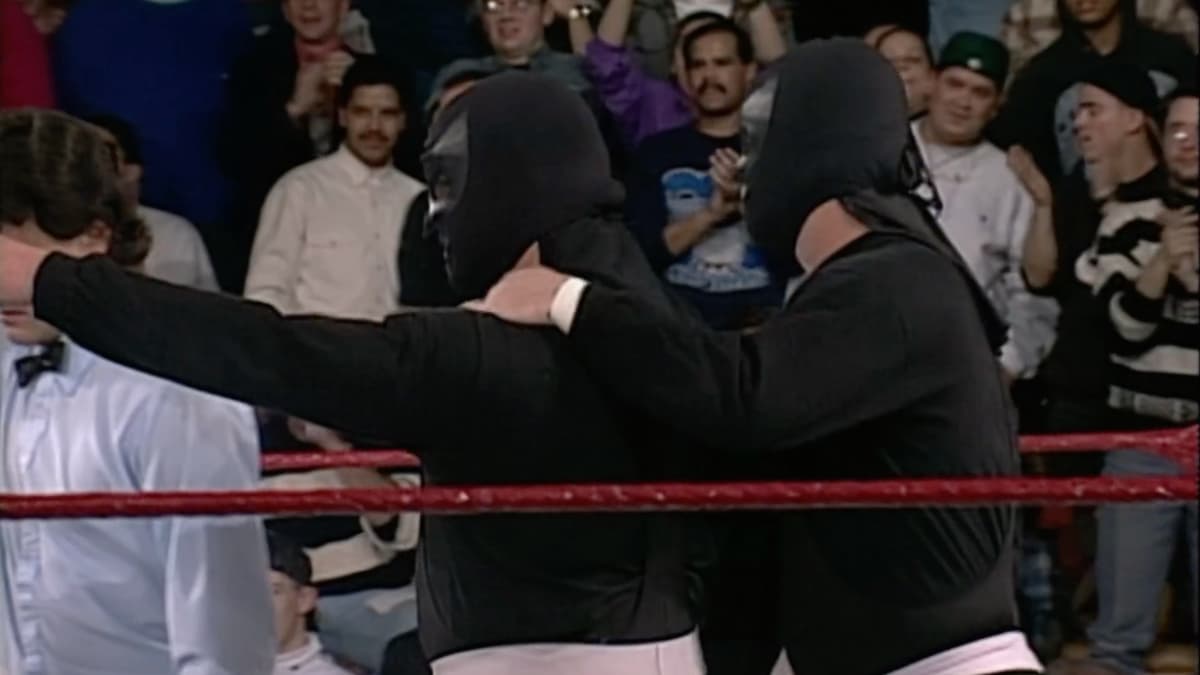 The Executioners in black outfits on WWE Raw