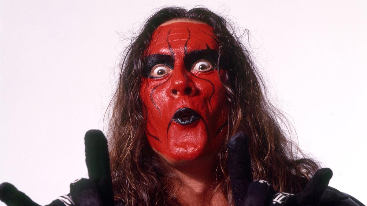 Sting in Wolfpac red facepaint