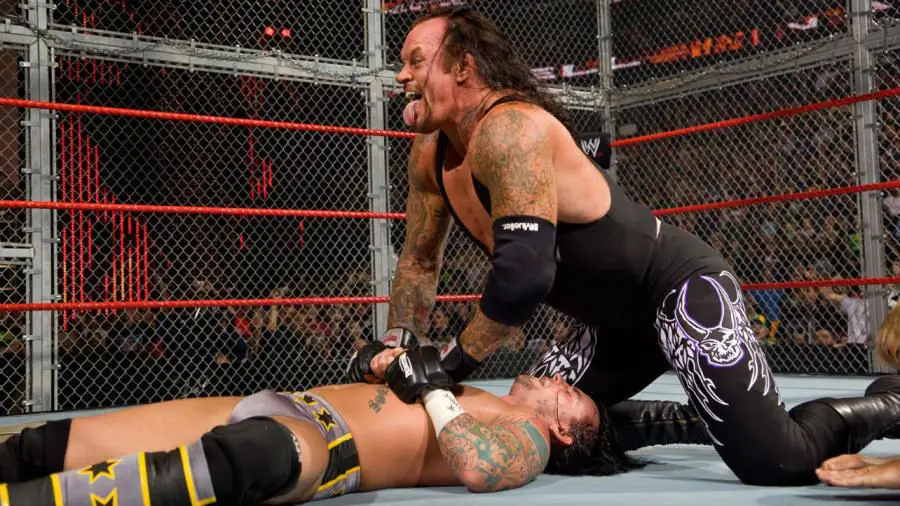 32. CM Punk Vs. The Undertaker - Hell In A Cell 2009.