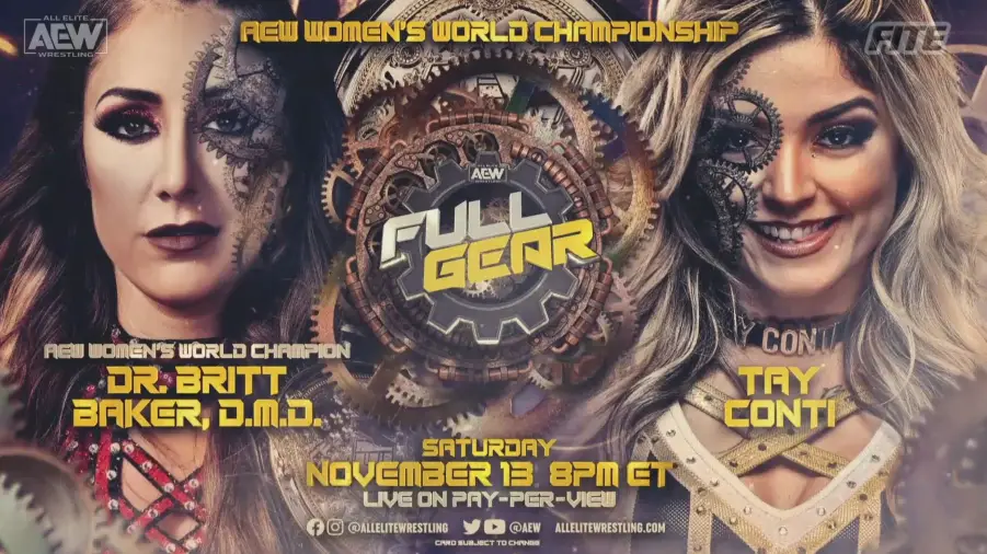 Britt Baker Vs. Tay Conti Announced For AEW Full Gear | Cultaholic Wrestling