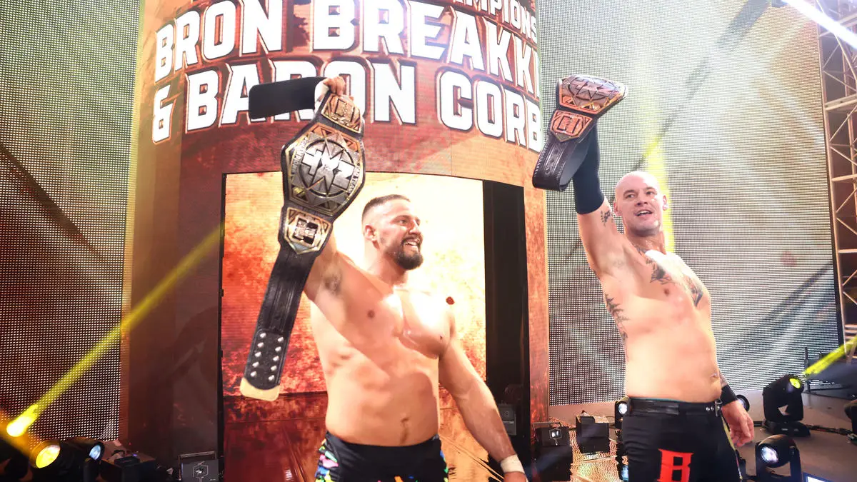 Bron Breakker & Baron Corbin Win WWE NXT Tag Team Titles | Cultaholic Wrestling